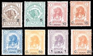 1906/1916 - Leoni ed Elefanti soprastampati, ... 