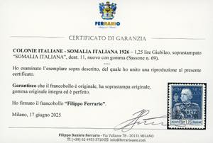 1926 - 1,25 lire Giubileo, dent. ... 