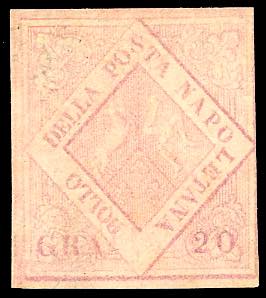 1859 - 20 grana rosa chiaro, II tavola (13), ... 
