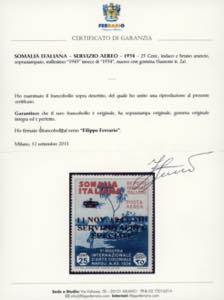 SERVIZIO AEREO 1934 - 25 lire ... 