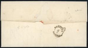 1858 - 10 cent. nero grigio, carta ... 