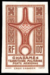 GHADAMES POSTA AEREA 1949 - 100 f. bruno ... 