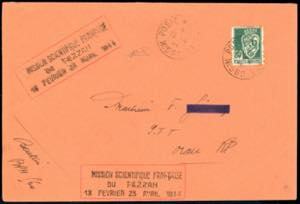 FEZZAN 1944 - 80 cent. Stemma, emissione di ... 