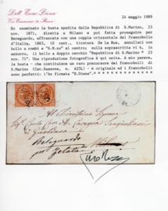 1871 - 10 cent. De La Rue, ... 