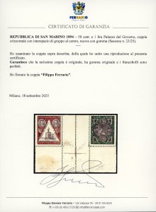 1894 - Coppia orizzontale con ... 