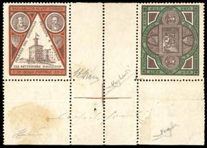 1894 - Coppia orizzontale con interspazio di ... 