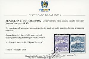 1903 - Cifra o veduta, serie ... 