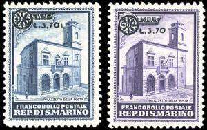 1934 - Palazzetto soprastampati, serie ... 