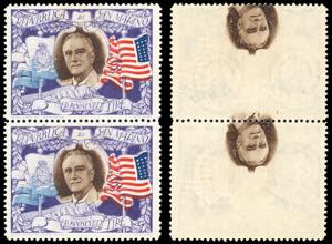 1947 - 5 lire Roosvelt, stampa delleffigie ... 