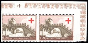 1951 - 75 lire Croce Rossa (370), non ... 