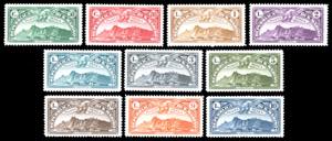 1931 - Veduta, serie completa (1/10), gomma ... 