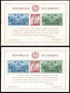 1945 - Palazzo del Governo, foglietto ... 