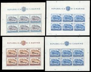 1949/51 - UPU, i quattro foglietti ... 
