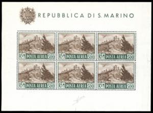 1951 - 500 lire Veduta, foglietto (12), ... 