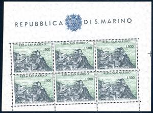 1958 - 500 lire Panorama, foglietto, taglio ... 