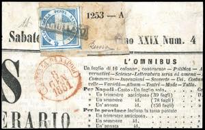 1860 - 1/2 tornese azzurro Crocetta (16), ... 