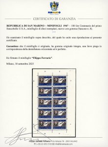 1947 - 100 lire Centenario ... 