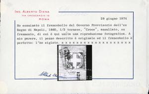 1860 - 1/2 tornese azzurro cupo ... 