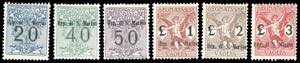 1924 - Soprastampati, serie completa (1/6), ... 