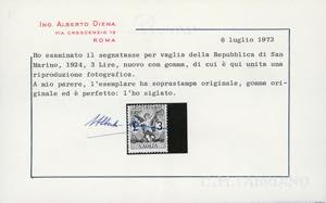 1924 - Soprastampati, serie ... 