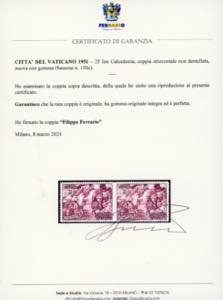 1951 - 25 lire Calcedonia, coppia ... 