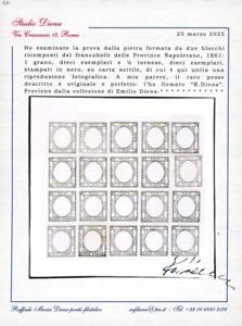 1861 - Prova della pietra in nero ... 