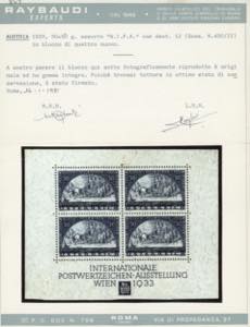 AUSTRIA FOGLIETTI 1933 - 50 + 50 ... 