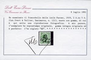 FAROER 1919 - 2 o. su 5 o. ... 