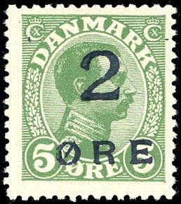 FAROER 1919 - 2 o. su 5 o. soprastampato ... 