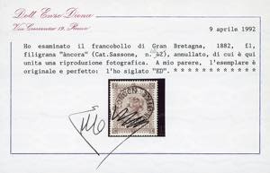 GRAN BRETAGNA 1882/83 - Regina ... 