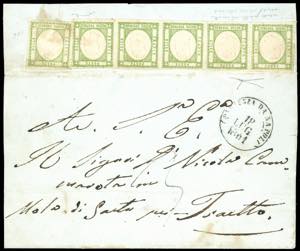 1861 - 1/2 tornese verde oliva, tonalità ... 