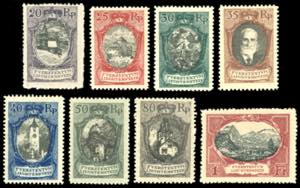 LIECHTENSTEIN 1921 - Soggetti vari, serie ... 