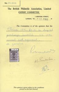 1897 - 5 dollars on 3 cent. red, ... 