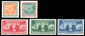 1950 - Two complete sets (Mi.82/83,84/86), ... 