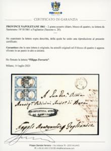 1861 - 2 grana azzurro chiaro ... 