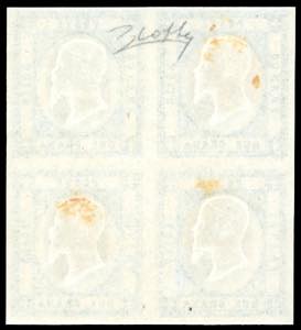 1861 - 2 grana celeste (20a), ... 