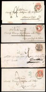 LOMBARDO VENETO 1861/62 - Quattro lettere ... 