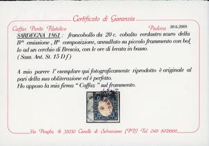 SARDEGNA 1855/1863 - Avanzata ... 