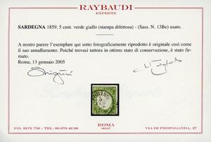 SARDEGNA 1855/1863 - Avanzata ... 