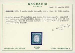 SARDEGNA 1855/1863 - Avanzata ... 