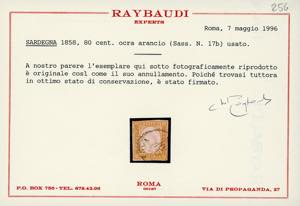 SARDEGNA 1858/1863  - Avanzata ... 