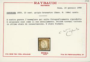 SARDEGNA 1858/1863 - Avanzata ... 