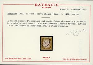 SARDEGNA 1858/1863 - Avanzata ... 