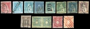 TOSCANA 1851/60 - Piccolo insieme di 13 ... 
