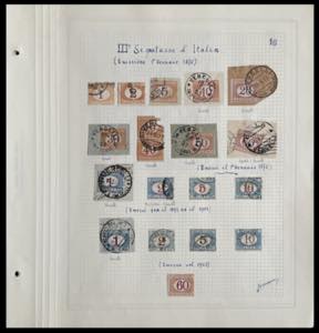 AREA ITALIANA SEGNATASSE 1869/1926 ... 