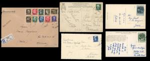OCCUPAZIONI 1920/1941 - Quattro cartoline e ... 