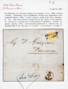 1858 - 2 soldi giallo, I tipo ... 