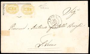 1867 - 2 baj bianco (3A), coppia ... 