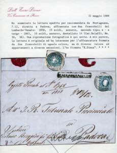 1863 - 15 soldi azzurro, II tipo, ... 