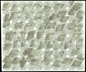 1852 - 6 baj grigio verdastro (7), foglio ... 